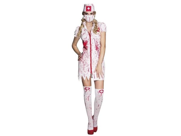 Boland 79098, Fancy kostyme, Voksen, Jente, Halloween, Sykepleier, Rød, Hvit