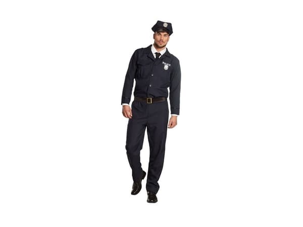 Boland 83546, Fancy costume, Adult, Male, Police, Police, Black