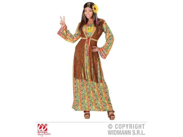 Hippie kvinna kostym