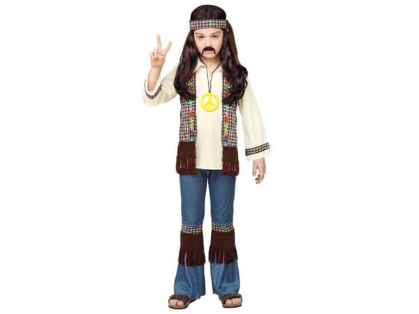 Hippie guttekostyme