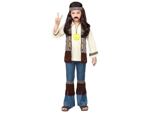 Hippie guttekostyme