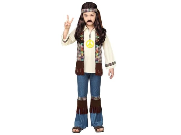 Hippie guttekostyme