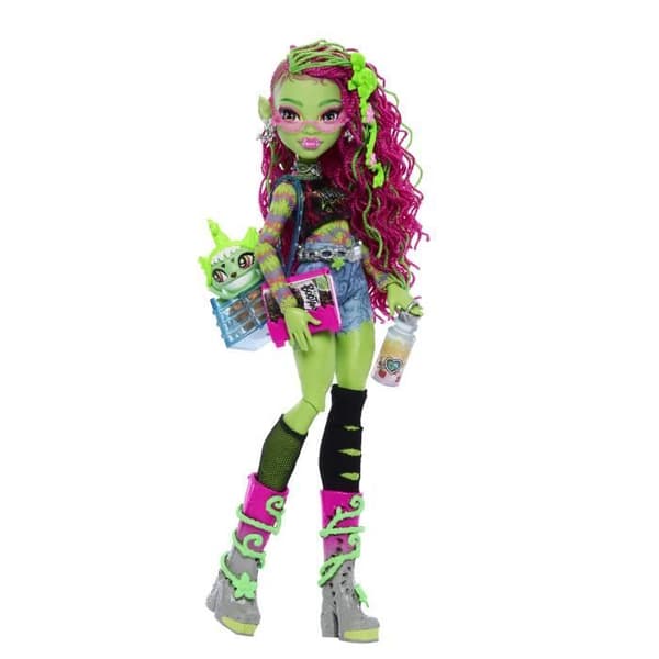 Monster High-Venus McFlytrap-Docka med Chewlian och tillbehör HRP81
