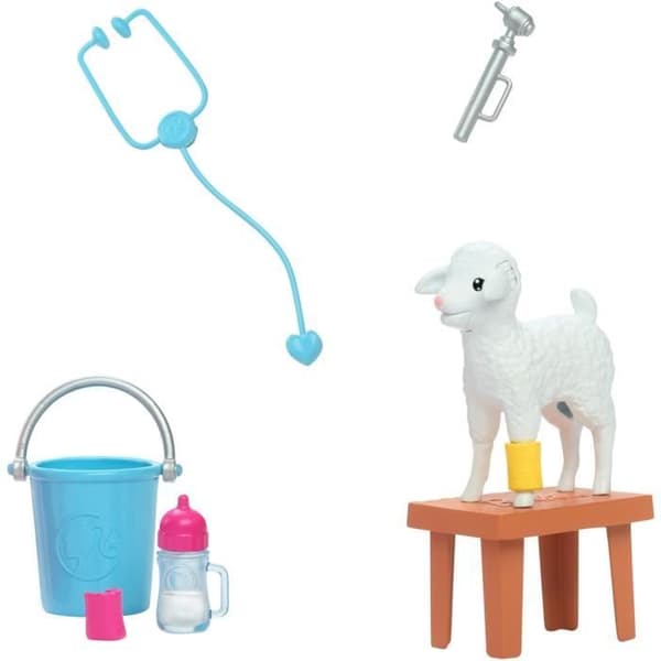 Puppa Barbie Yrken - Barbie - Lantveterinär - 65-årsjubileum - Inkluderat set