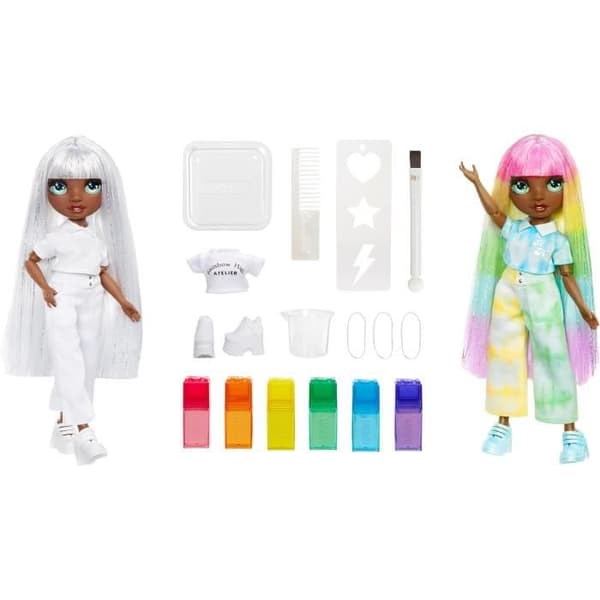 Docka Mannekäng - Rainbow High - Vattenfärg & Skapa - Multikolor - Anpassningsbar - Vattensäkra akvareller