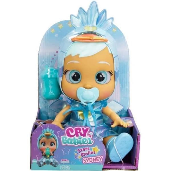 Cry Babies Stars docka - Sydney - IMC TOYS - Funktionella dockor - Rosa - LED-stjärnor