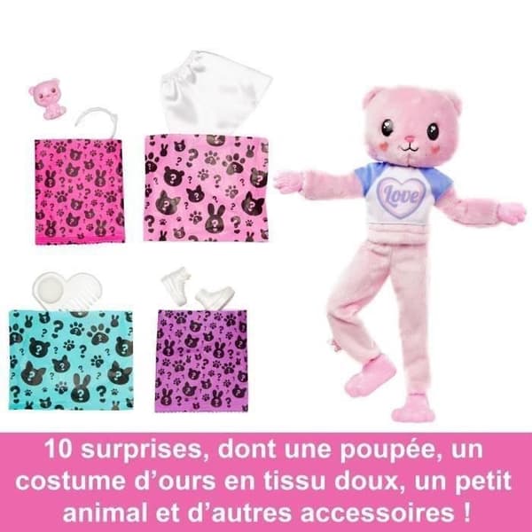 BARBIE CUTIE REVEAL BEAR - BARBIE - HKR04 - BARBIE MODEDOCKA
