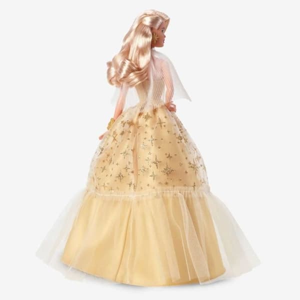 Barbie®-Barbie Merry Christmas 2023-Doll Golden Klänning och blont hår HJX04