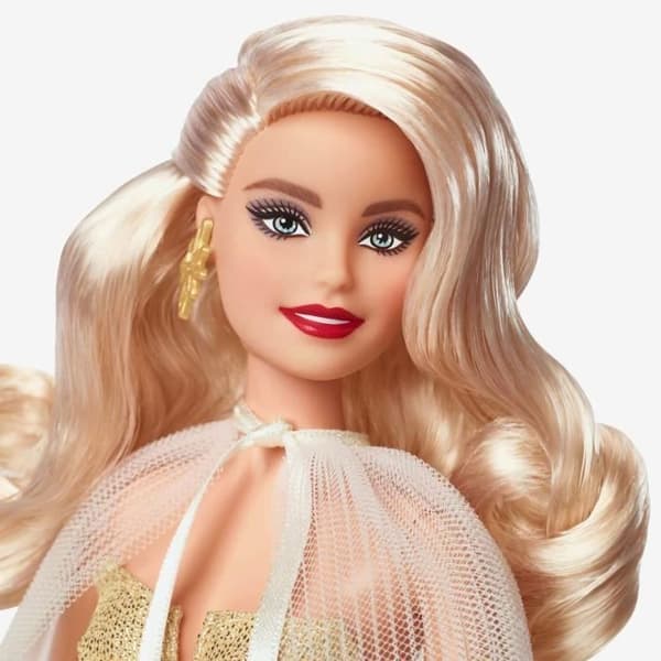 Barbie®-Barbie Merry Christmas 2023-Doll Golden Klänning och blont hår HJX04