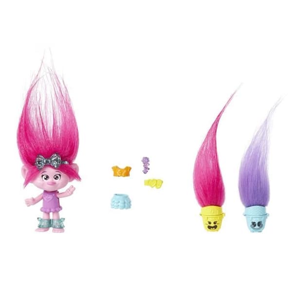 POPPY HAIR POPS FIGURINE - MATTEL - HNF10 - TROLLS DOCKA DOCKA