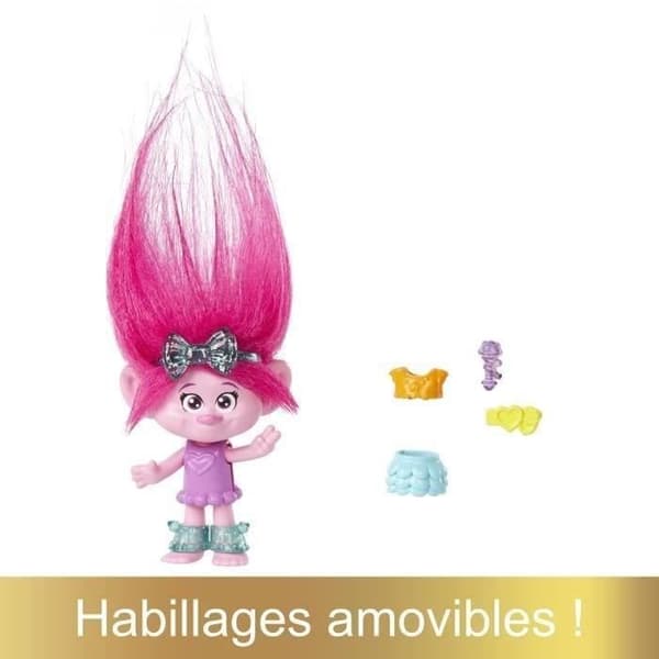 POPPY HAIR POPS FIGURINE - MATTEL - HNF10 - TROLLS DOCKA DOCKA