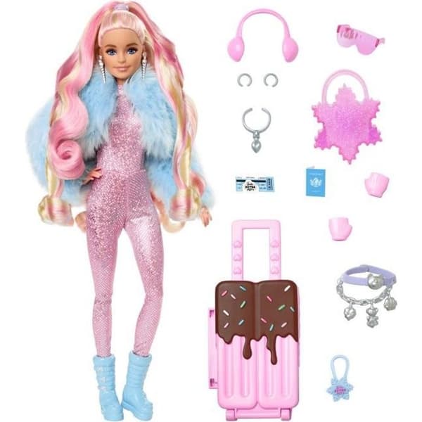 Barbie®-Barbie® Extra Cool-Resdocka i vinteroutfit HPB16