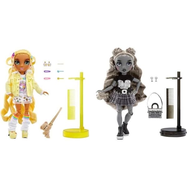 Special Edition Pack Rainbow High x Shadow High - Sunny &amp; Luna - 2 ledade modedockor 27 cm + tillbehör