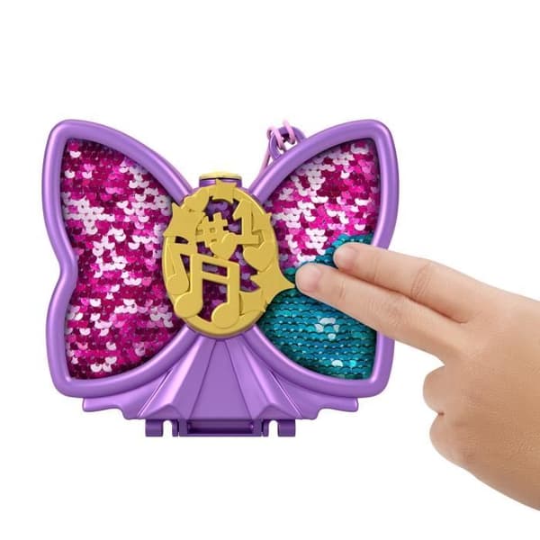 Polly Pocket - Sequin Scene Set - Mini-Universe Doll