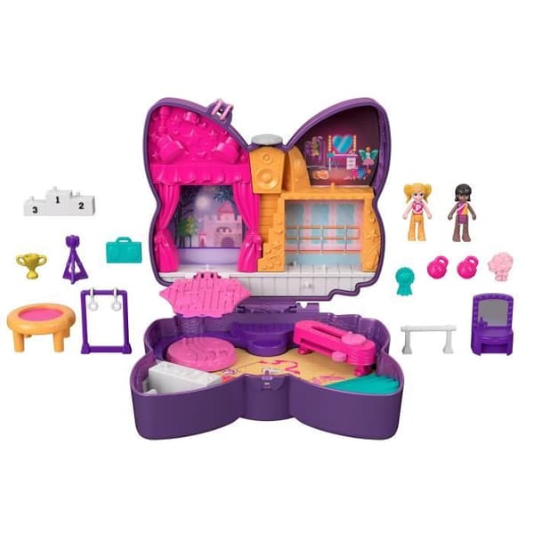 Polly Pocket - Sequin Scene Set - Mini-Universe Doll