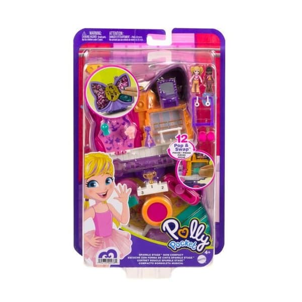 Polly Pocket - Sequin Scene Set - Mini-Universe Doll