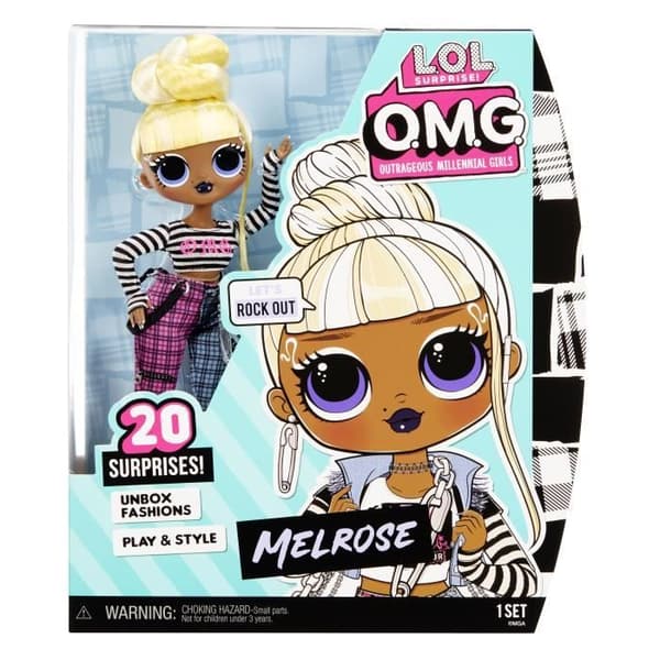 LOL. OMG Surprise - Series 6 - Modedocka - Melrose - Innehåller 1 modedocka, outfits, accessoarer och 1 bas
