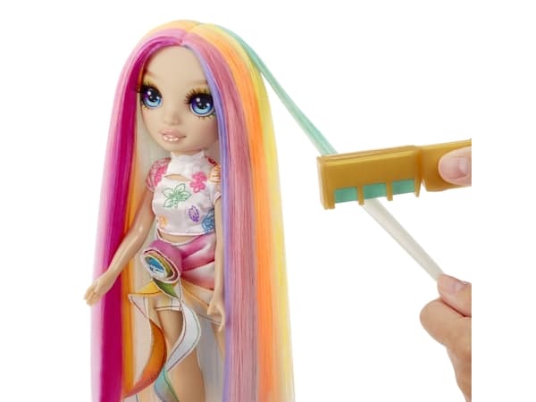 Rainbow High Hair Chalk & Style Doll- Amaya (Rainbow), Fashion doll, Female, 4 yr(s), Boy/Girl, 280 mm, Multicolour