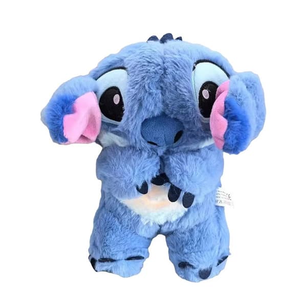 Alla hjärtans dag Gosedjur – Andande Stitch Plyschleksak med Ljus och Musik - Blå