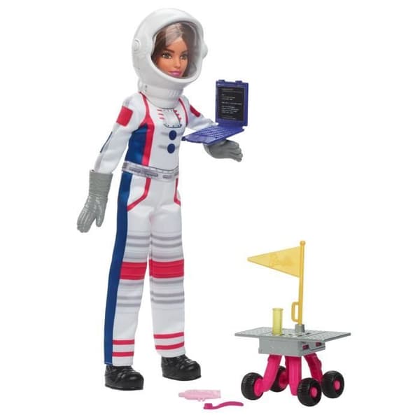Coffret Barbie Astronaut - Mattel - 65-årsjubileum - 10 tillbehör - Flerfärgad - Från 3 år och uppåt