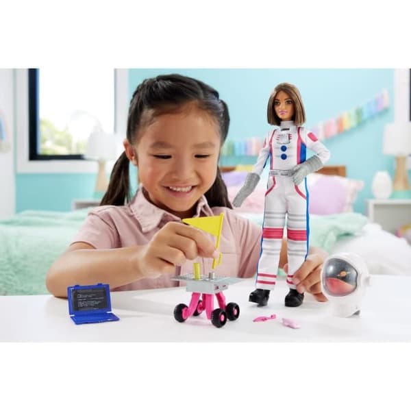 Coffret Barbie Astronaut - Mattel - 65-årsjubileum - 10 tillbehör - Flerfärgad - Från 3 år och uppåt