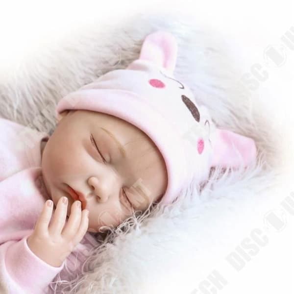 TD® Babymjuk silikon i modell för baby - Realistisk silikondocka för barn - Rörliga dockleksaker