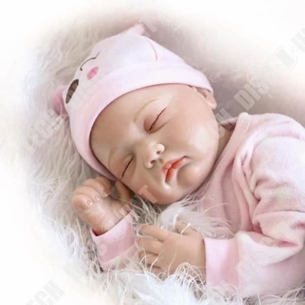 TD® Babymjuk silikon i modell för baby - Realistisk silikondocka för barn - Rörliga dockleksaker