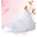 Miniatyrbild 2 av 3: C® Doll-50cm Joint Long Tail 3D Real Eye Docka Bröllopstjej Princess Toy Julklapp-Vit