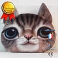 Miniatyrbild 2 av 4: TD® Rolig 3D Cat Print Kudde Kreativ Söt Plysch Doll Present Hem Härlig kattmatta. Färg brun