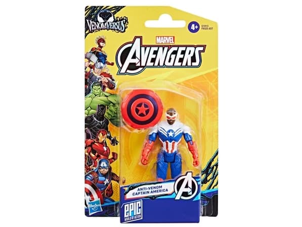 Marvel Avengers VenomVersus Epic World of Action Anti-Venom Captain America, 4 år, Flerfarget
