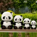 Miniatyrbillede 5 af 5: Sød Kæmpe Panda Udstoppet Legetøjsdukke - Blødt og Sødt Plys Legetøj - 40cm