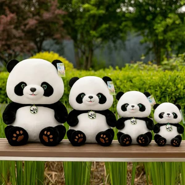 Sød Kæmpe Panda Udstoppet Legetøjsdukke - Blødt og Sødt Plys Legetøj - 40cm