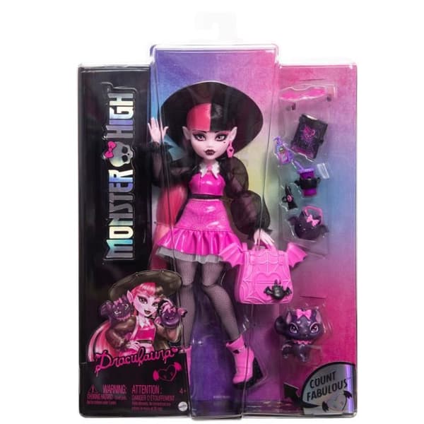Monster High Draculaura docka med husdjur och tillbehör HRP64