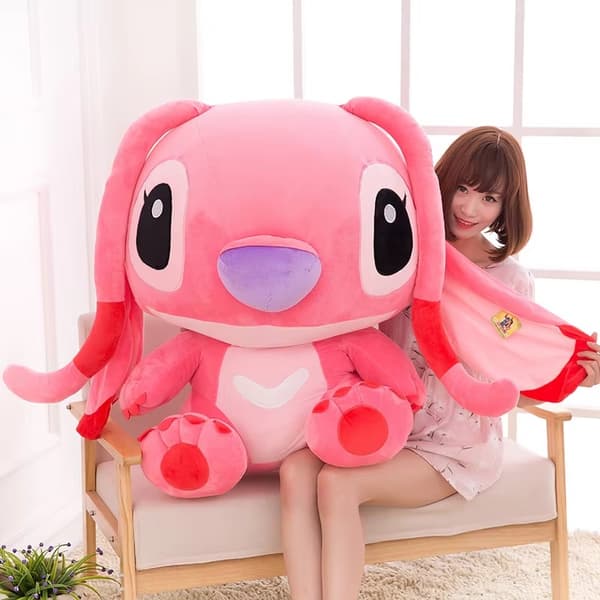 Supermjuka Stitch-Gosedjur – Interstellära Babymjukisar - Rosa 55 cm