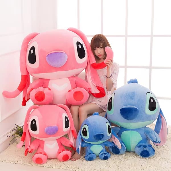 Supermjuka Stitch-Gosedjur – Interstellära Babymjukisar - Rosa 55 cm