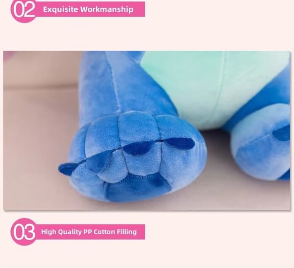Supermjuka Stitch-Gosedjur – Interstellära Babymjukisar - Rosa 55 cm