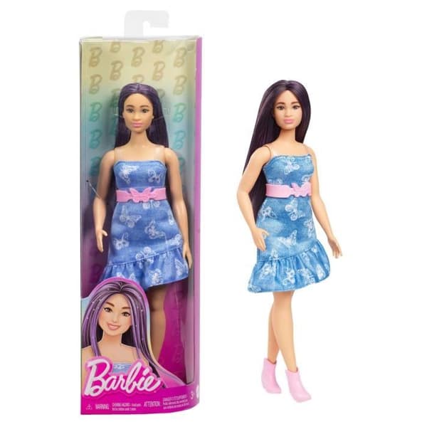 Puppa Barbie Fashionistas Klänning Azur Fjäril