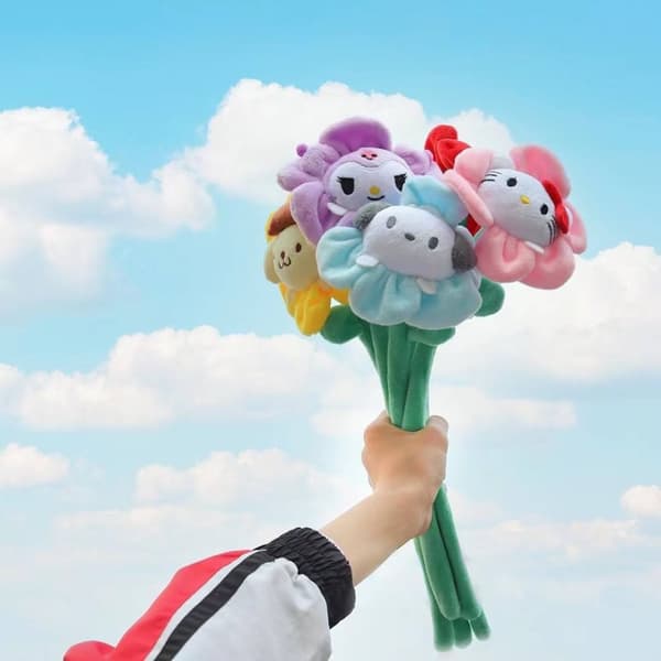 Sanrio Anime Buket Fyldt Dyr - Kuromi