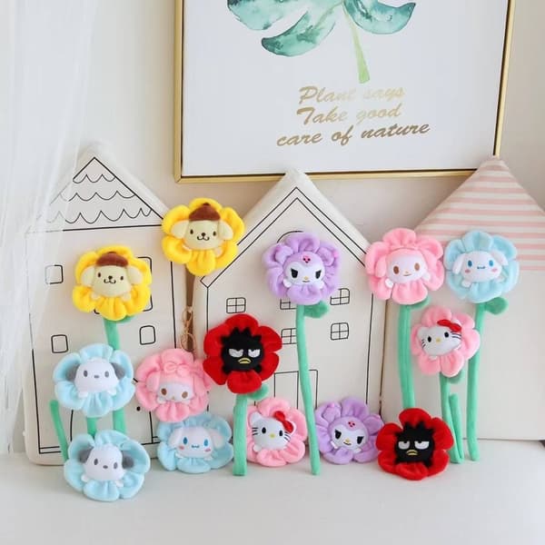 Sanrio Anime Buket Fyldt Dyr - Kuromi