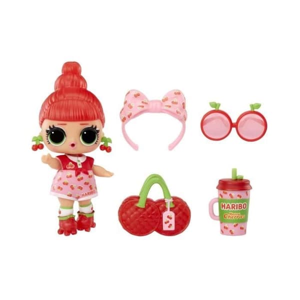 LOL. Surprise Loves Mini Sweets X Haribo PDQ - 7,5 cm docka + tillbehör - Candy dispenser format