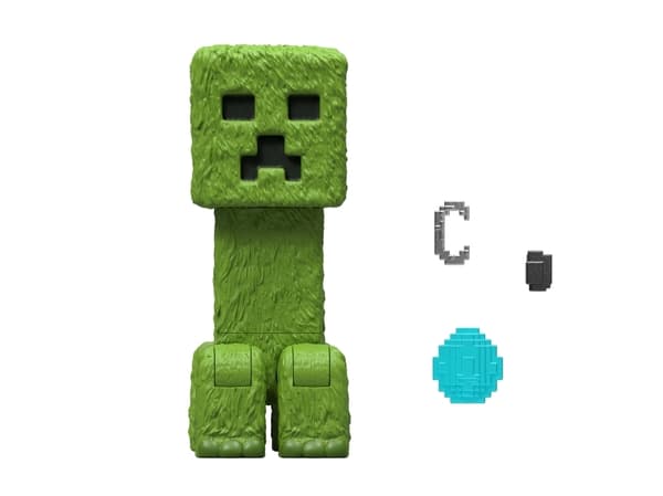 Minecraft Creeper Figure, 6 år, Flerfarget, Plast