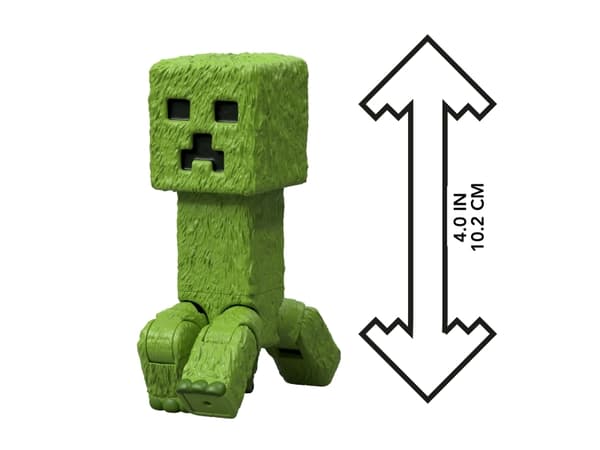 Minecraft Creeper Figure, 6 år, Flerfarget, Plast