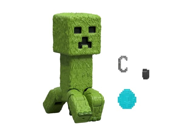Minecraft Creeper Figure, 6 år, Flerfarget, Plast