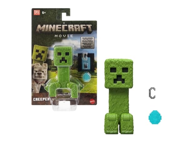 Minecraft Creeper Figure, 6 år, Flerfarget, Plast