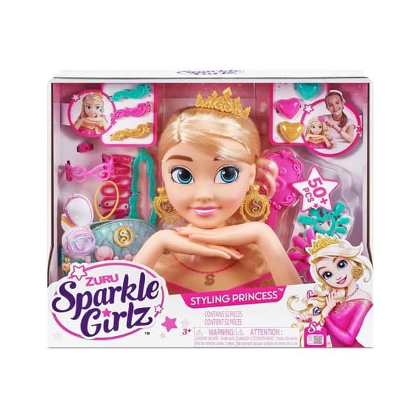 Tête à coiffer Zuru Sparkle Girlz - 10025 - Coiffage för naglar, Sparkle Girlz Tête à coiffer för Nail Art 3 år och uppåt