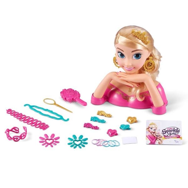 Tête à coiffer Zuru Sparkle Girlz - 10025 - Coiffage för naglar, Sparkle Girlz Tête à coiffer för Nail Art 3 år och uppåt