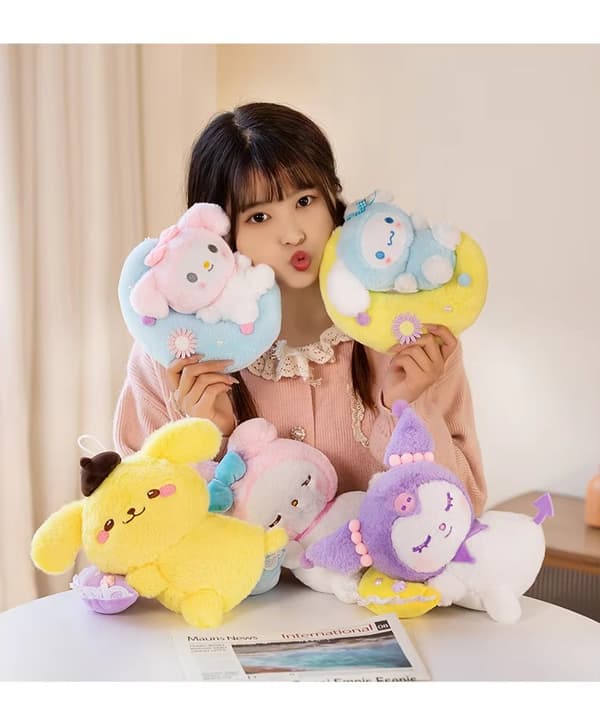 Sanrio Docka – Mjukisdjur & Perfekt Gåva - My Melody Blå Halsduk 20 cm