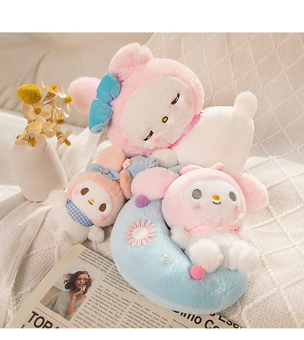 Sanrio Docka – Mjukisdjur & Perfekt Gåva - My Melody Blå Halsduk 20 cm