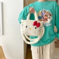 Miniatyrbild 3 av 4: Söta Plyschväskor med Tecknad Design – Axelremsväskor för Kvinnor - Hello Kitty