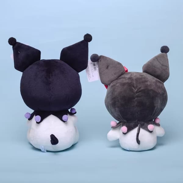 Söt Japansk Tecknad Sanrio Kuromi Mjukisdocka i Sittande Ställning - Grå